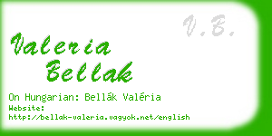 valeria bellak business card